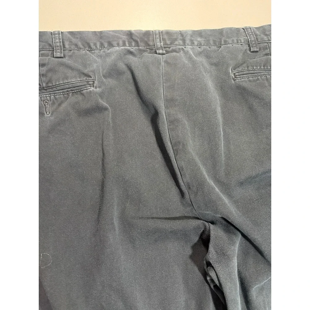 Polo Ralph Lauren Mens Chino Pants Black Cotton Twill Straight Leg 48x32